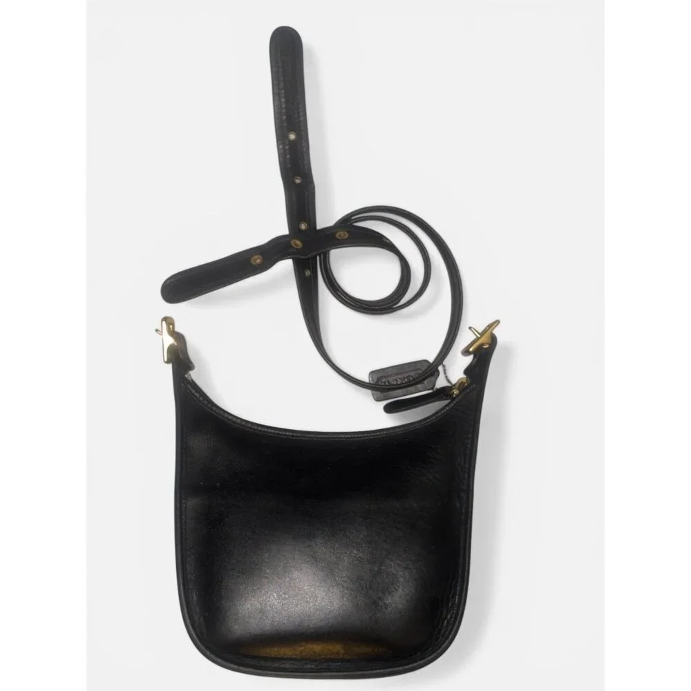 VTG Coach Janice Legacy Bag 9950 Black Leather Brass Convertible Y2K Costa Rica - Picture 6 of 10